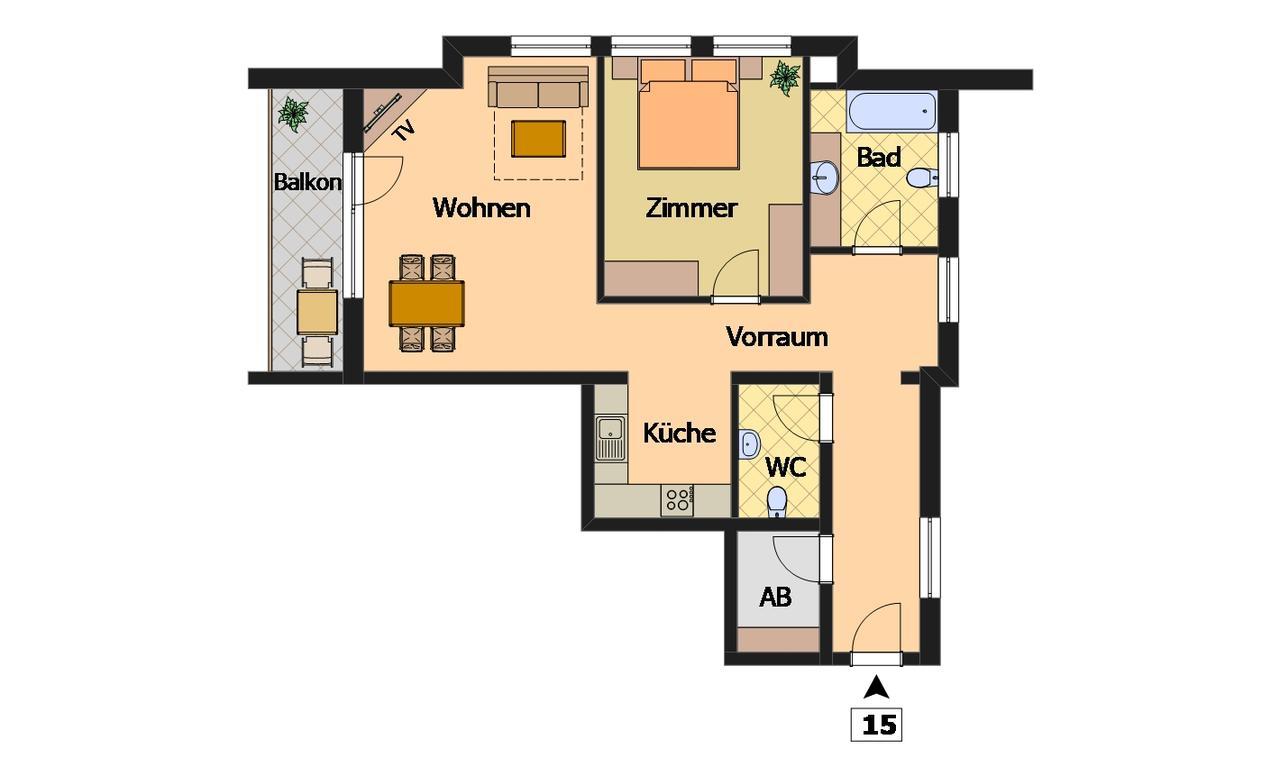 באד הופגסטין Arcadia Appartments חדר תמונה